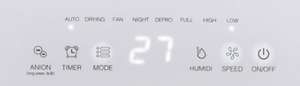 Roomer 20 control panel